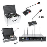 BST HTX-38 16 Channel Wireless Microphone Conference System inc Charger Case Expandable to 256